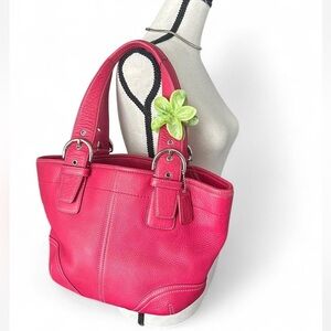 Y2K Coach Pink Soho Satchel Shoulder Bag.